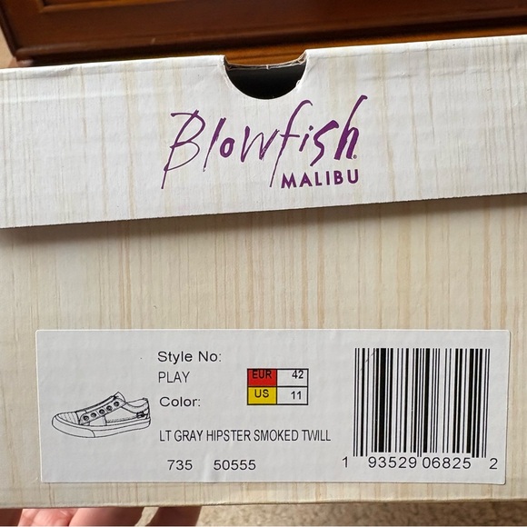 Blowfish Play Light Gray Hipster Twill Sneakers NWT Size 11 - Picture 9 of 9